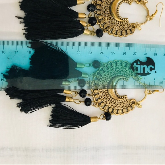 Stand Out Tassel Earrings / CODE: ER 58 - Picture 5 of 8